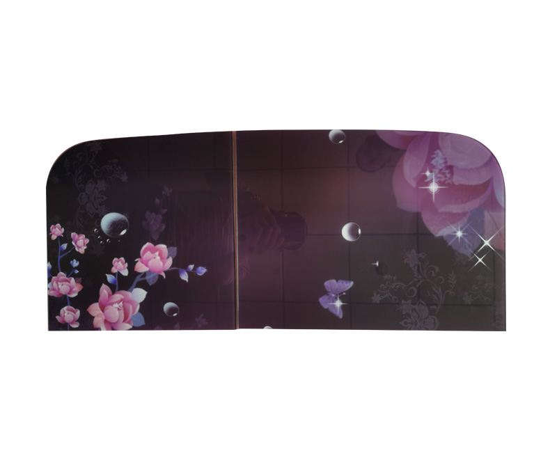 Washing machine glass panel