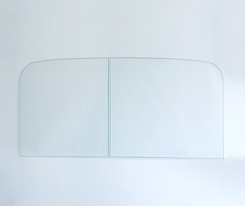 Washing machine glass panel