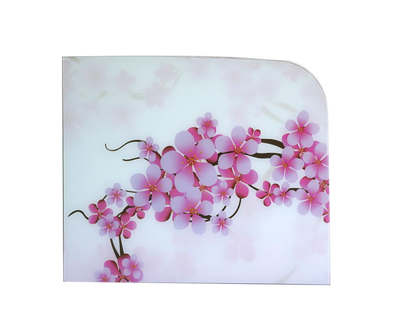 Washing machine glass panel