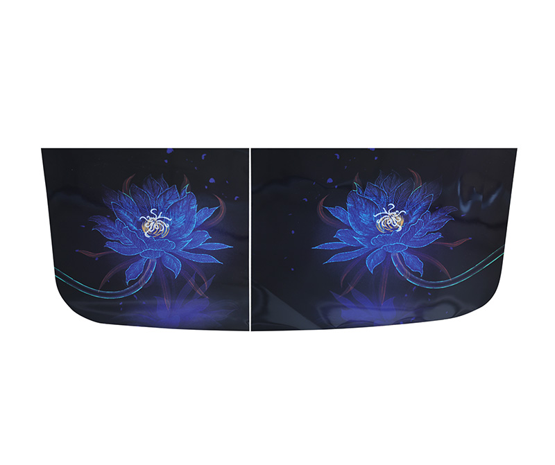 Washing machine glass panel