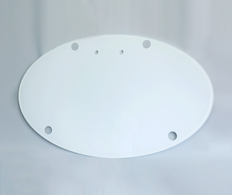 Mobile stand bottom glass