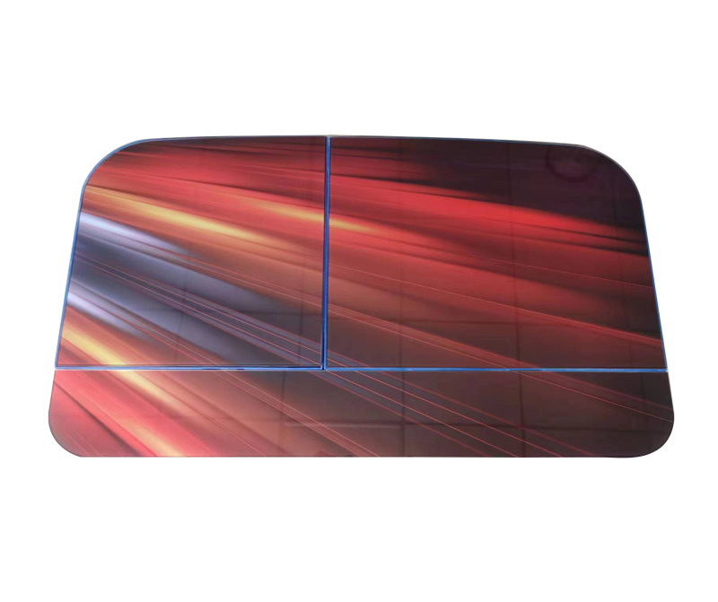 Washing machine glass panel