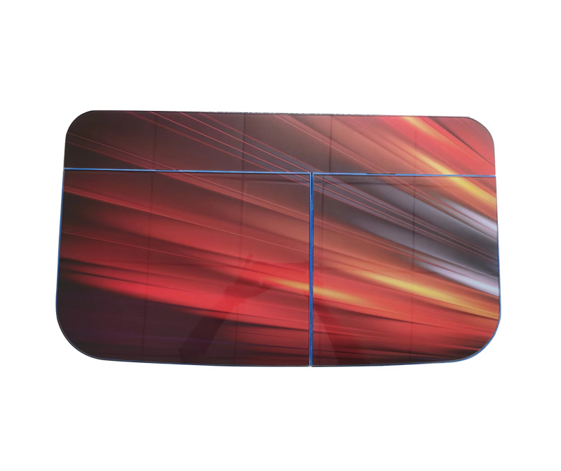 Washing machine glass panel