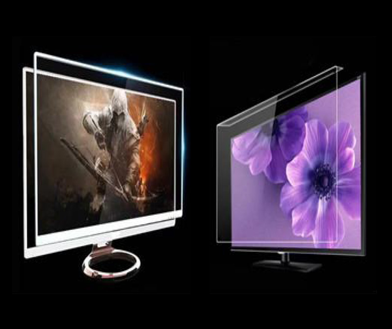 Tempered glass panel for display screen