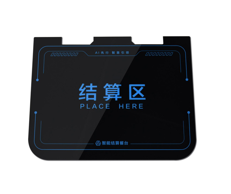 Counter settlement glass panel