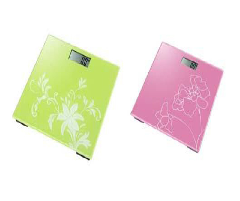 Electronic weighing glass