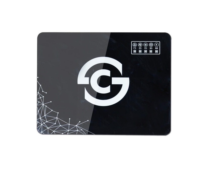 Electronic panel glass