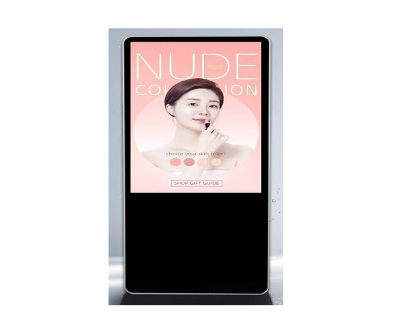 Vertical tempered glass advertising machine