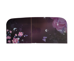 Washing machine glass panel