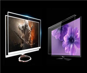 Tempered glass panel for display screen