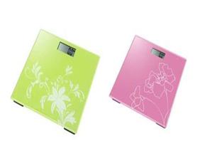 Electronic weighing glass