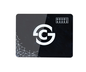 Electronic panel glass