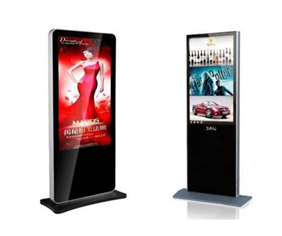 Vertical tempered glass advertising machine